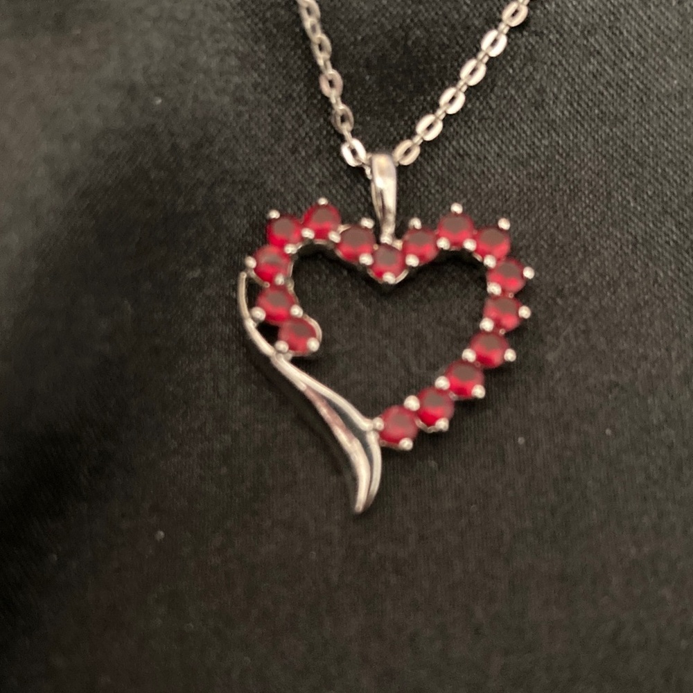 925 Sterling Heart Pendant Necklace